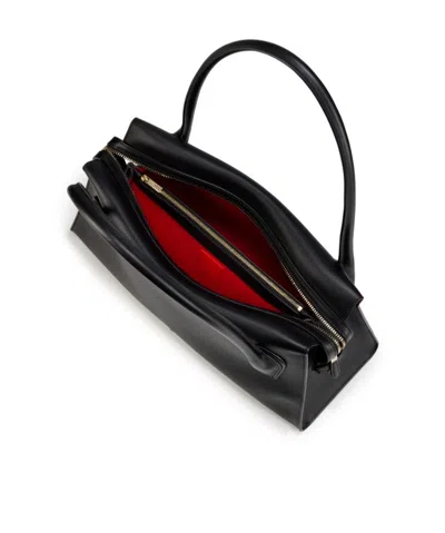 Christian Louboutin Venus Medium Shoulder Bag Structured Top Handles In Black