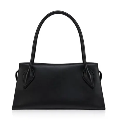 Christian Louboutin Venus Medium Shoulder Bag Structured Top Handles In Black