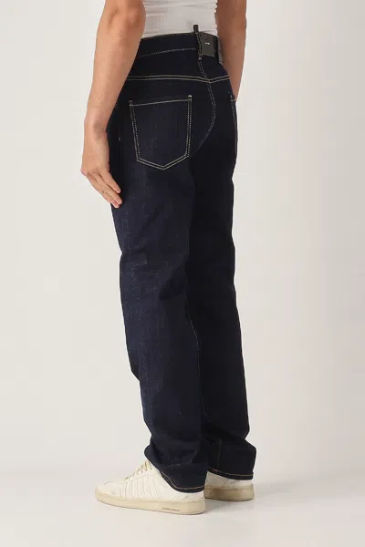 Dsquared2 Jeans With Belt Loops In Blue