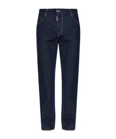 Dsquared2 Dsquared Men Straight Leg Jeans In Black