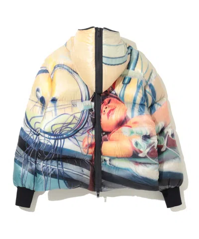 Undercover Long-sleeved Down Jacket In Multi