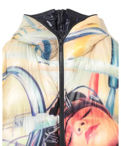 Undercover Long-sleeved Down Jacket In Multi
