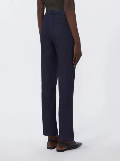 Max Mara Diana Belt-loop Jeans In Blue