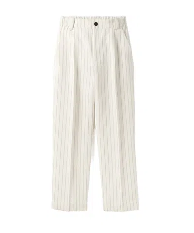 Jacquemus Stripe-pattern Trousers In White