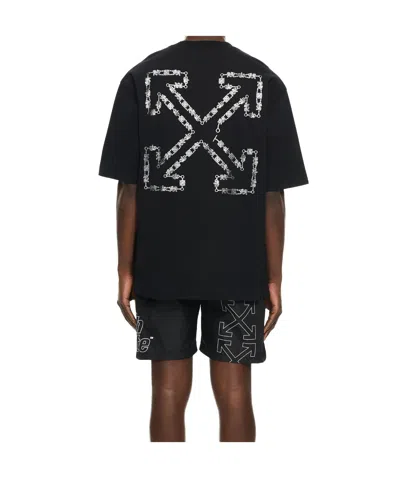 Off-white Men Black 3d Arrow Spray T-shirt, S Luxury T-shirts For Men Darveys