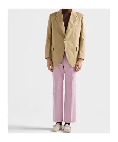 Prada Poplin Pants In Pink