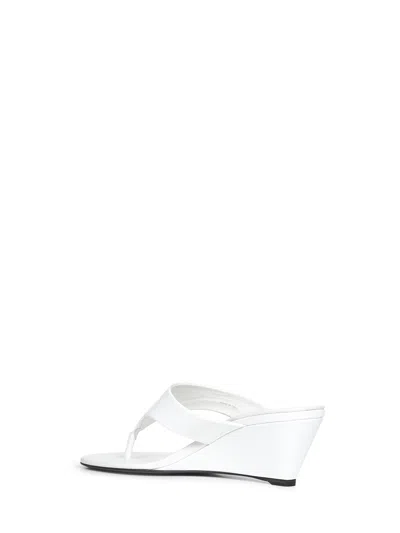 Prada Round-toe Wedge Sandals In Multi