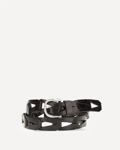 P.a.r.o.s.h P. A.r. O.s. H. Woven Leather Belt In Black