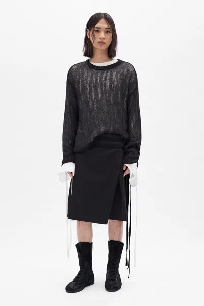 Ann Demeulemeester Joas Comfortable Round-neck Sweater In Black