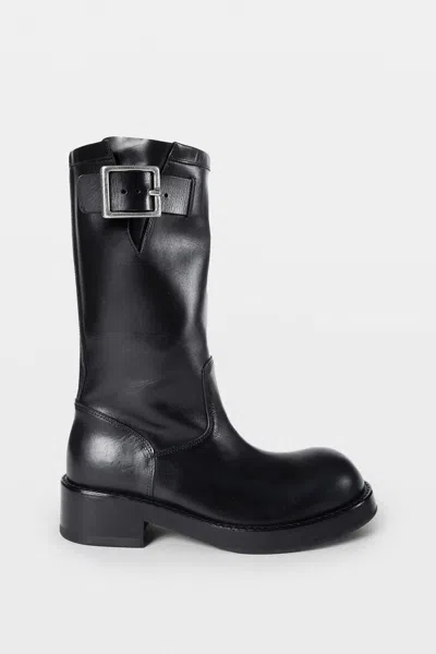 Ann Demeulemeester Neldor Engineer Boots In Black