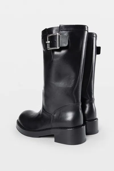 Ann Demeulemeester Neldor Engineer Boots In Black