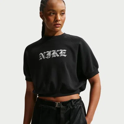 Nike Crew Top In Black