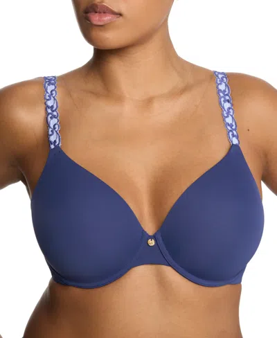 Natori Pure Luxe Underwire T-shirt Bra In Blue