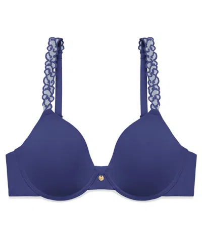 Natori Pure Luxe Underwire T-shirt Bra In Blue