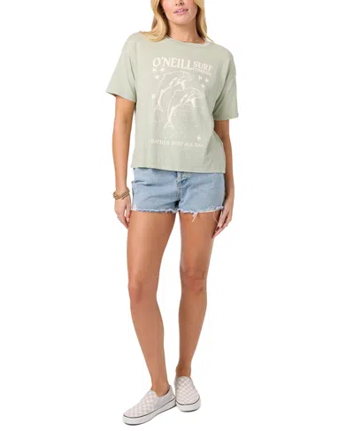 O'neill Twinning Cotton Graphic T-shirt In Green
