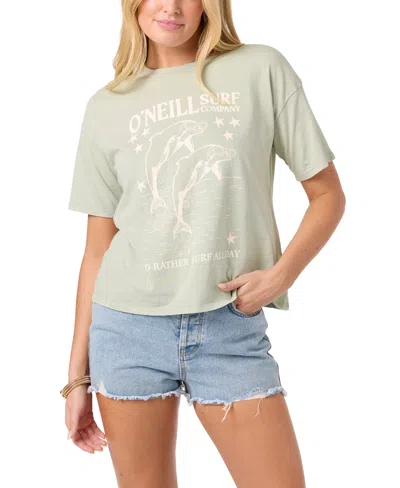 O'neill Twinning Cotton Graphic T-shirt In Green