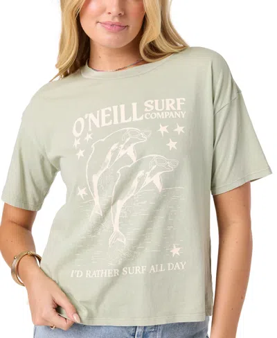 O'neill Twinning Cotton Graphic T-shirt In Green