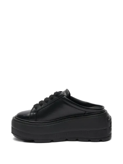 Casadei Nexus Platform Slip-on Sneakers In Black