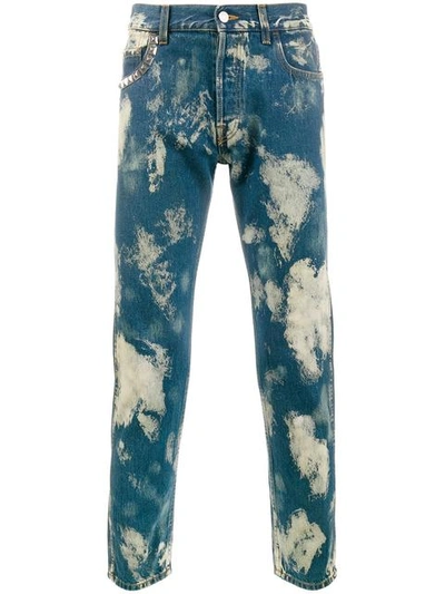 Shop Gucci Bleached Punk Jeans