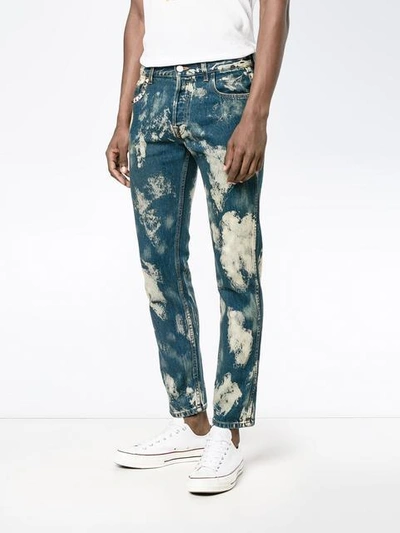 Shop Gucci Bleached Punk Jeans