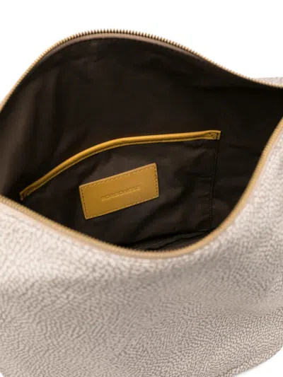 Borbonese Patterned Shoulder Bag In Neutral