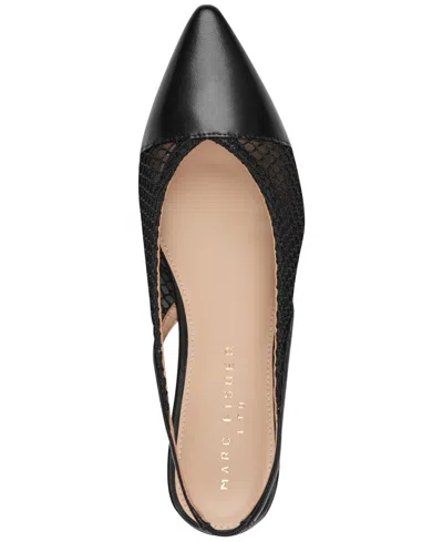 Marc Fisher Ltd Davin Pointed Toe Slingback Flat In Black