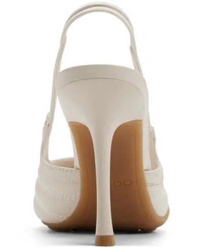 Aldo Striker Slingback Pump In White