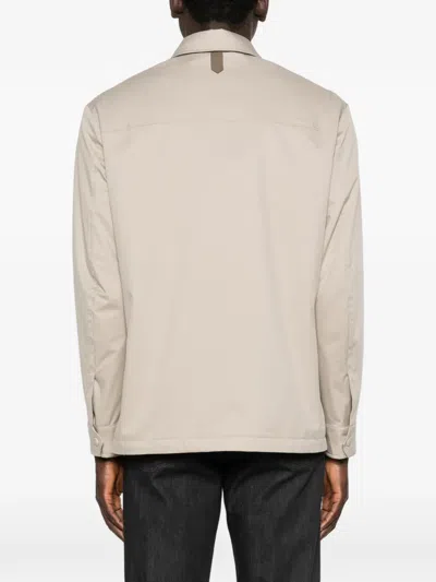 Canali Patch-pocket Jacket In Neutral