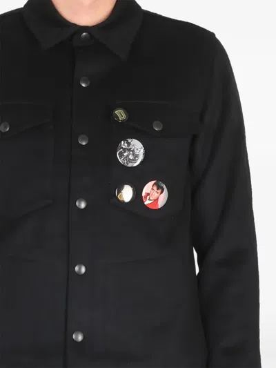 Department Five Structured Jacket With Decorative Pins In Black