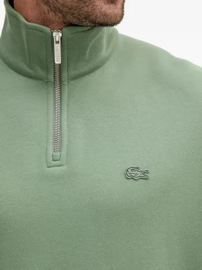 Lacoste Zip-up Sweatshirt In Green