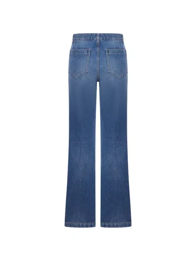 Seafarer Patch-pocket Flared Jeans In Blue