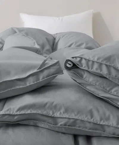 Unikome 360 Thread Count Extra Warmth White Goose Feather & Down Comforter In Gray