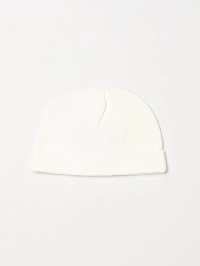 Moschino Classic Cotton Mini Hat For Kids In White