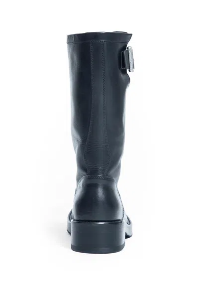 Ann Demeulemeester Neldor Engineer Boots In Black