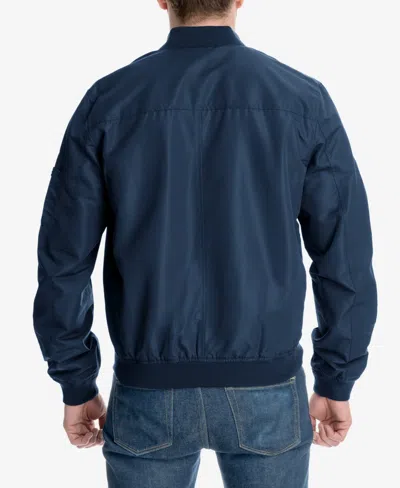 Michael Kors Men's Bomber Jacket, Created For Macy's In Blue