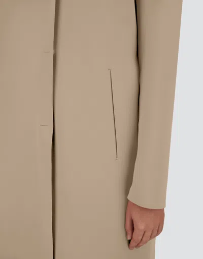 Herno Coat In First-act Pef In Brown