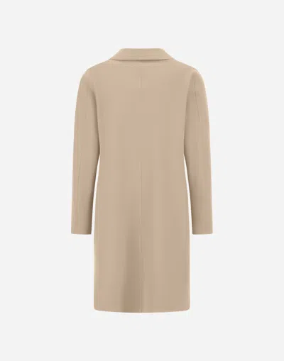 Herno Coat In First-act Pef In Brown