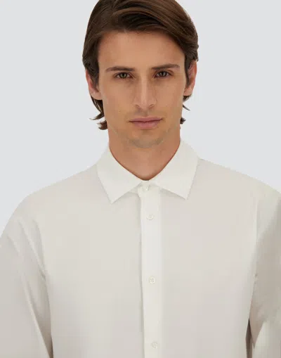 Herno Long Sleeved Button-fastened Shirt In White