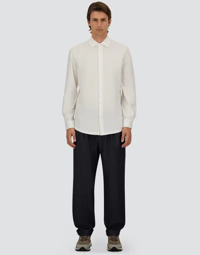 Herno Long Sleeved Button-fastened Shirt In White