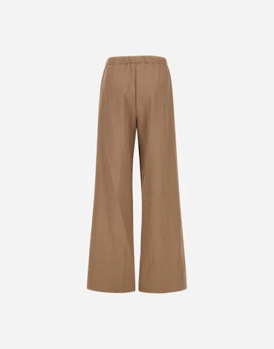 Herno Sequin Embellished Wide Leg Trousers In Brown