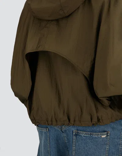 Herno Military Green Sport Jacket With Hood In Green