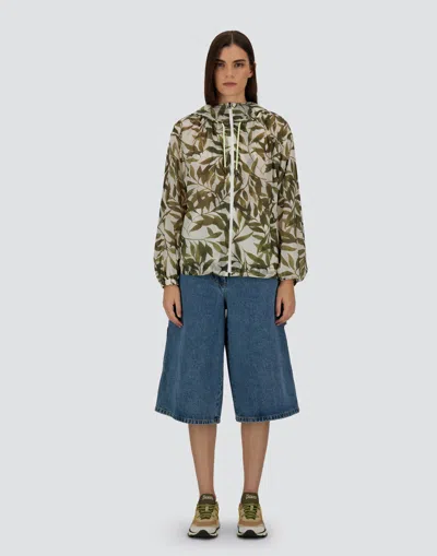 Herno Jacket In Printed Ripstop In Multi