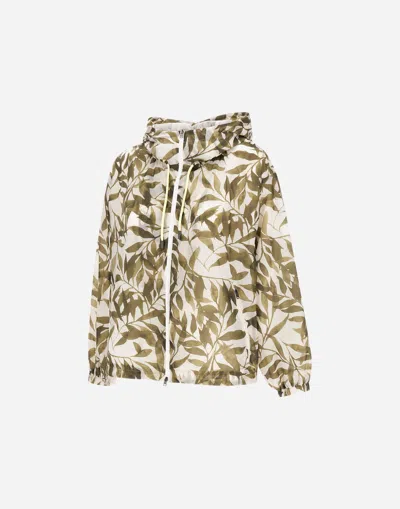 Herno Jacket In Printed Ripstop In Multi