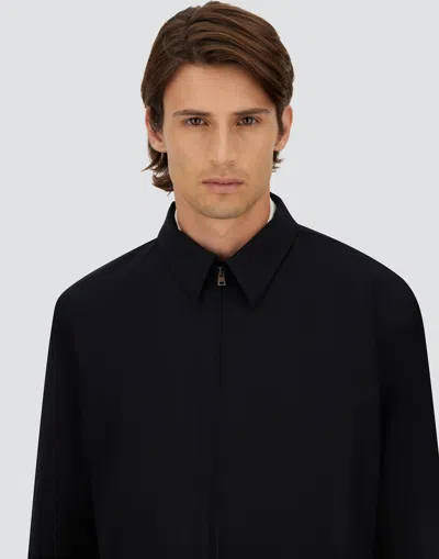 Herno Shacket In Lightweight Diagonal In Multi