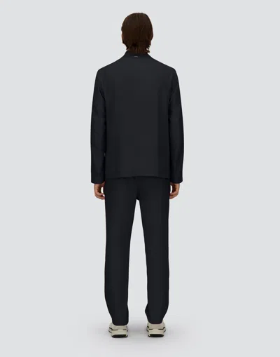 Herno Regular Fit Lightweight Stretch Wool Jacket In Blue