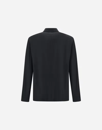 Herno Regular Fit Lightweight Stretch Wool Jacket In Blue