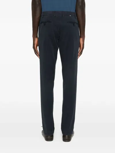 Canali Front-button Trousers In Blue
