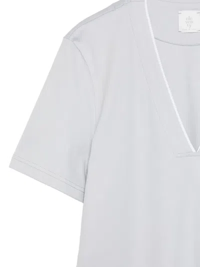 Eleventy V-neck T-shirt In White