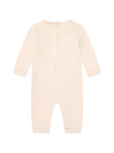 Guess Embroidered Romper In Neutral