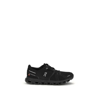 On Breathable Mesh Sneakers With Distinctive Segmented Sole In Black